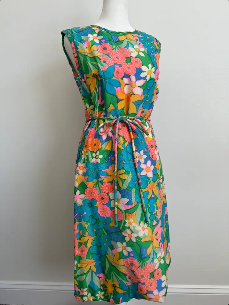 Vintage 70's Flower Power Dress