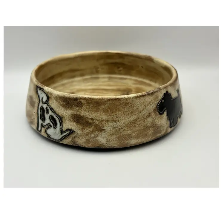 Designs By Mara Mexico Dog Pottery Bowl