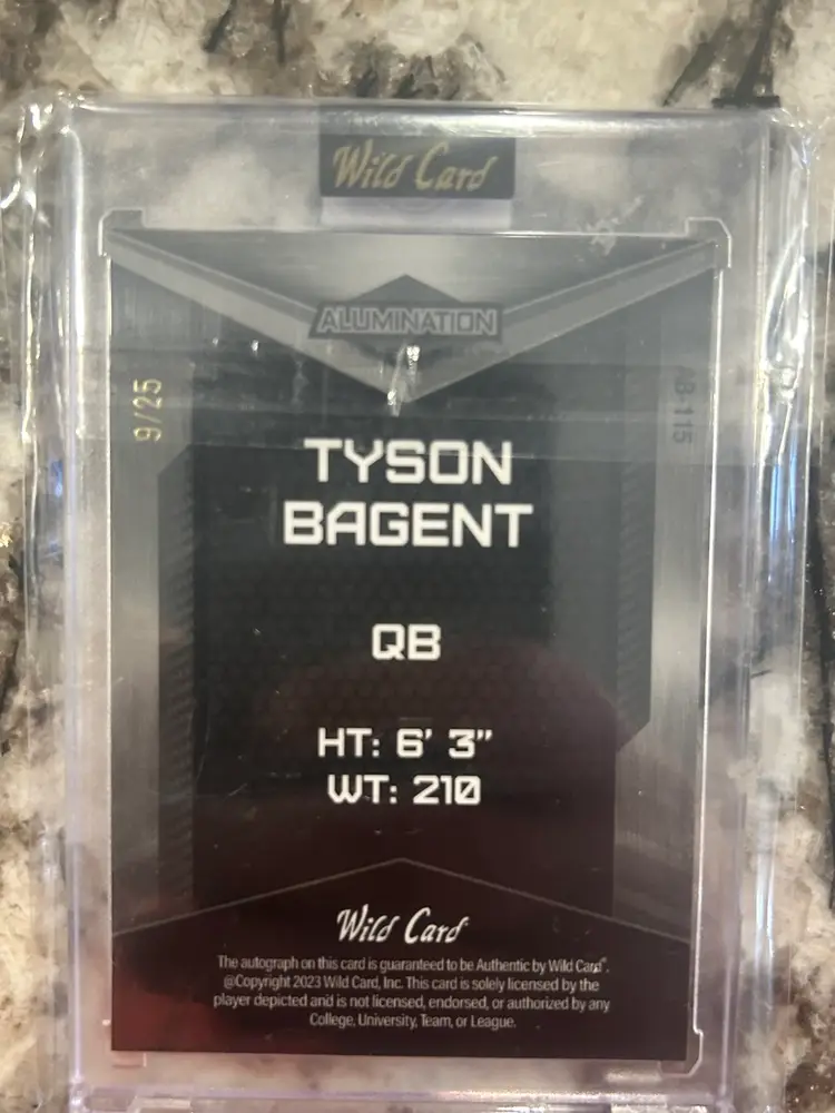 Tyson Bagent 9/25 Wild Card