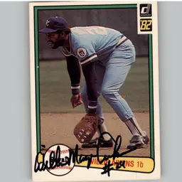Willie Aikens Signed Kansas City Royals 1982 Donruss Baseball Card #412