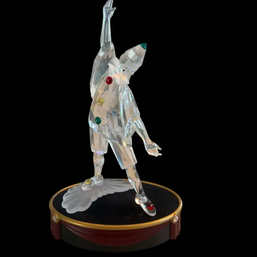 Swarovski Crystal 1999 SCS Annual Limited Edition Masquerade Pierrot clown figurine