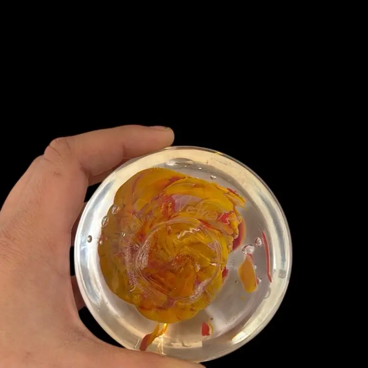 Vetro Glass Art Studio Murano Signed And Dated Paper Weight