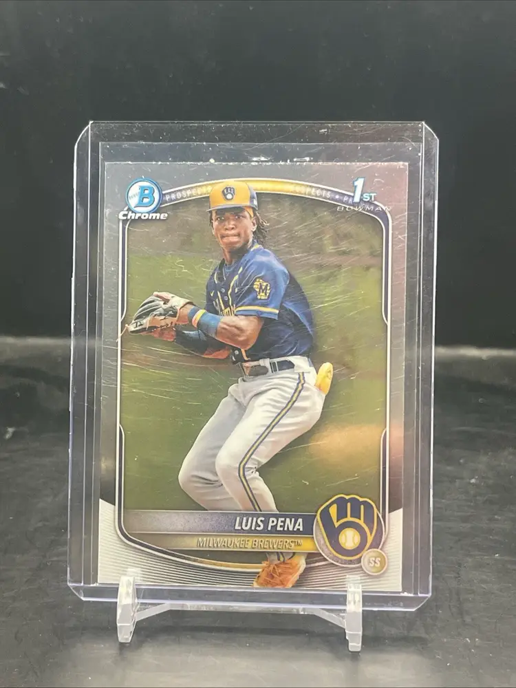 2025 Bowman Luis Pena 1st Chrome Milwaukee Brewers