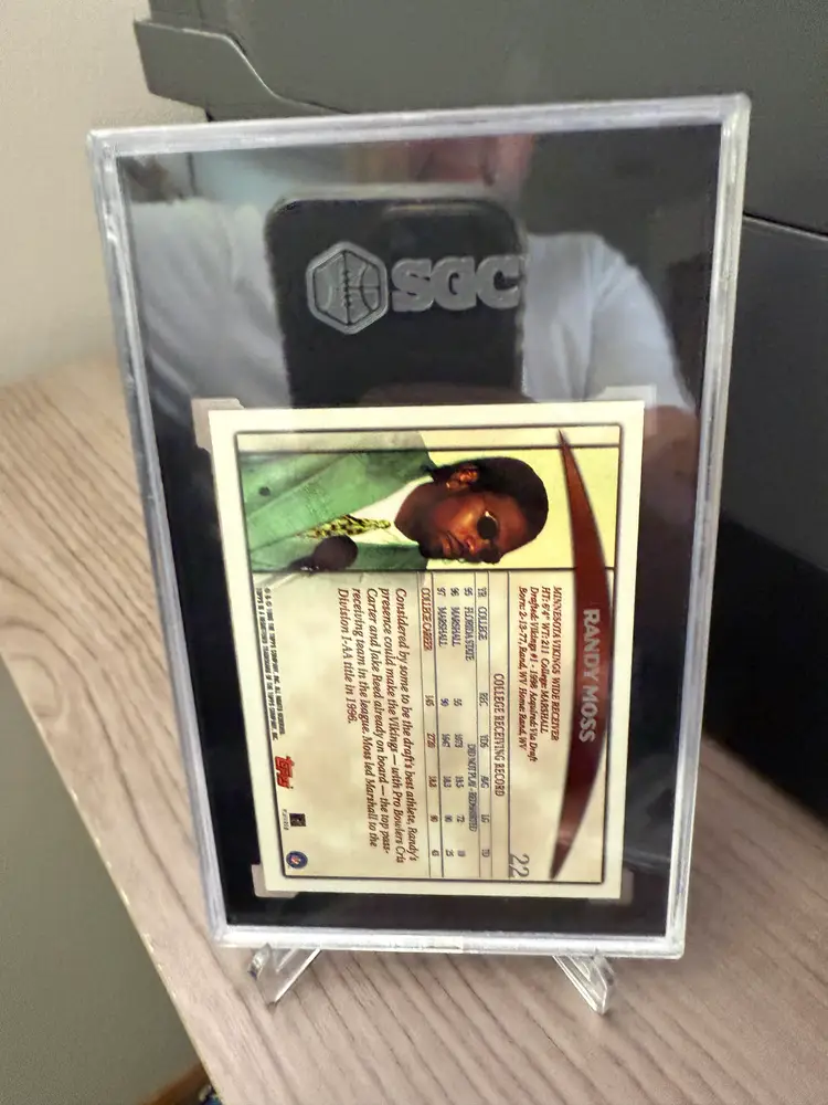 Randy Moss 1998 Topps Season Opener #22 SGC 9.5