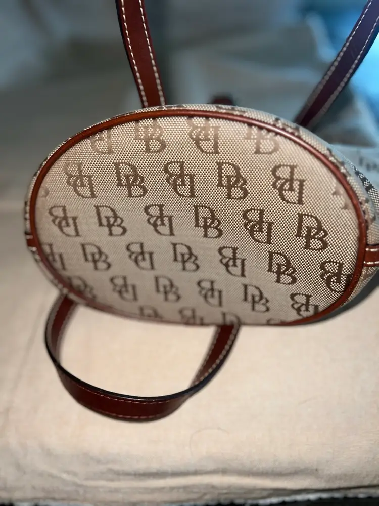 Vintage Dooney & Bourke Signature Logo Bucket Handbag