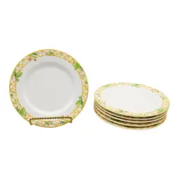 Lot of 6 Mikasa Maxima CAM04 Parisian Trellis Bread & Butter Plate 6.5" Japan