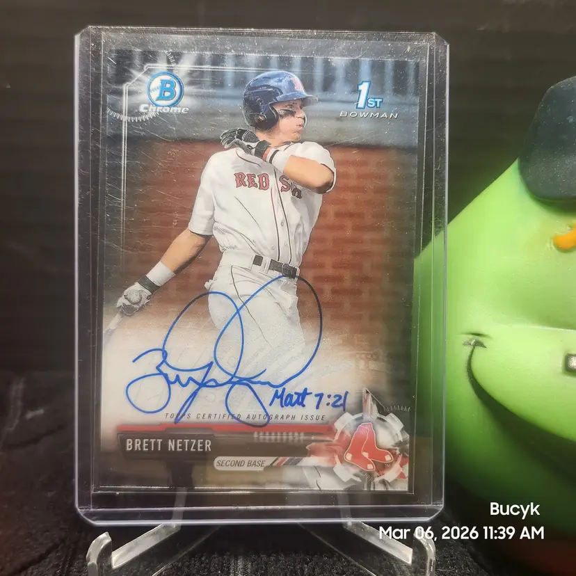 2017 Bowman Draft Auto - Brett Netzer Boston Red Sox