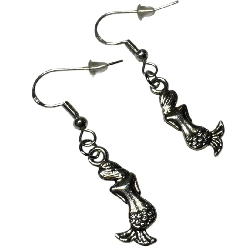 Mermaid Sea Life Shaped Charm Handmade Dangle/Fishhook Earrings