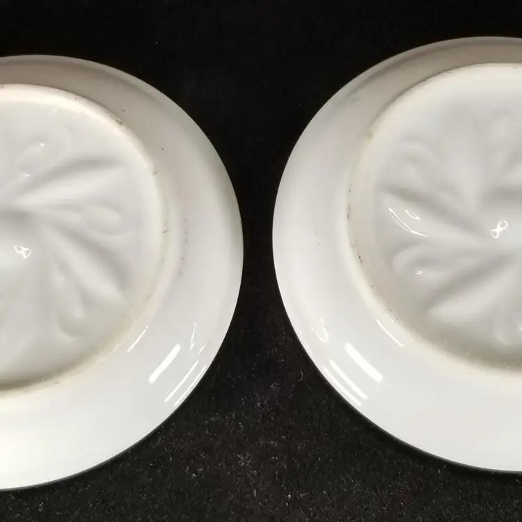 Vintage Pair of Violet Porcelain Coasters