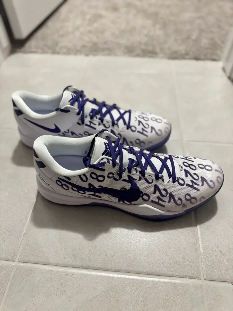Nike Kobe VIII Protro White Court Purple FQ3549 100 Men's Size 16 New