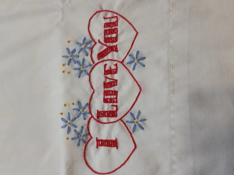 "I Love You" Small pillow case