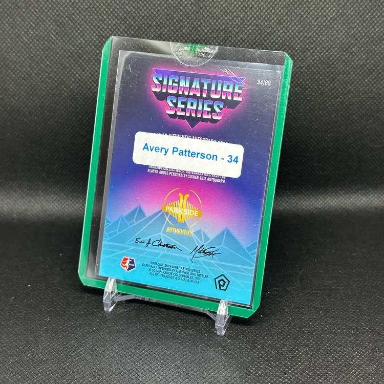 Avery Patterson Retro Rookie Auto /89 Houston Dash - 2024 Parkside Signature Series Autograph