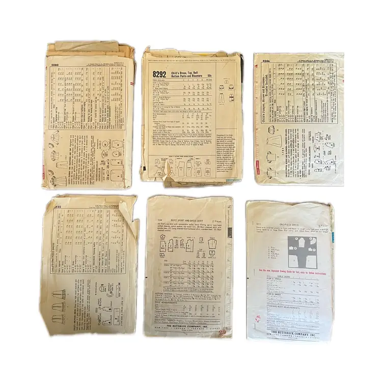 Lot Of 6 Sewing Patterns