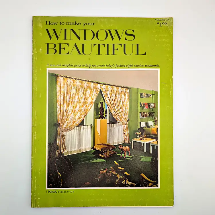 1969 How to Make Your WINDOWS BEAUTIFUL v111 Softcover Book MCM Retro by Kirsch