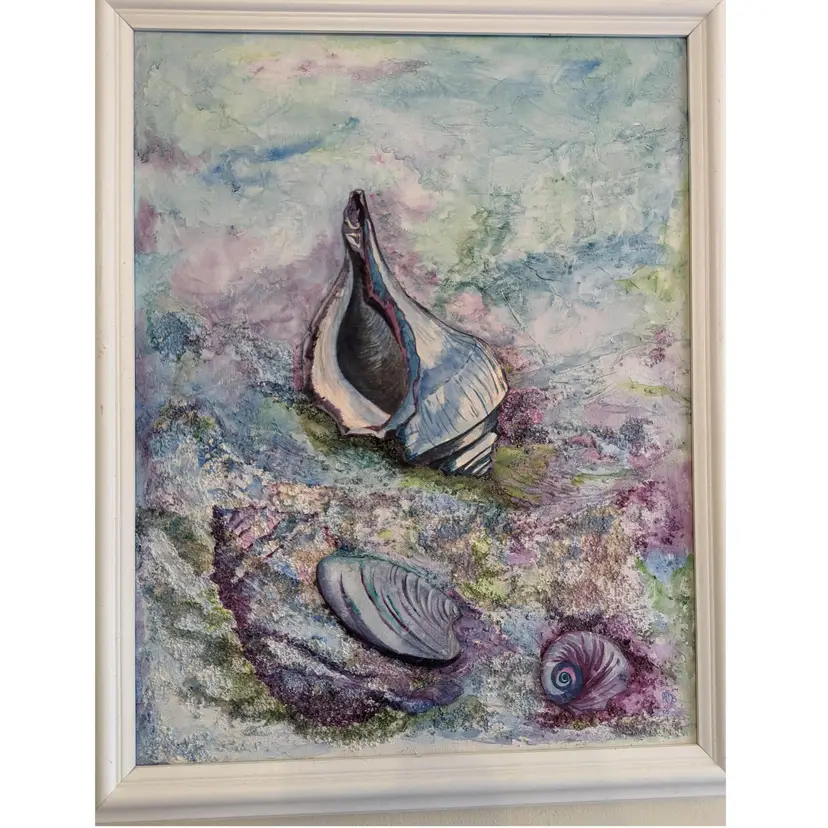 Original Pat Merriman "The World Below The Brine" Collage Artwork