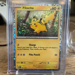 2025 Pokémon TCG McDonald's Collection Pikachu M24EN 002/015 holographic card.
