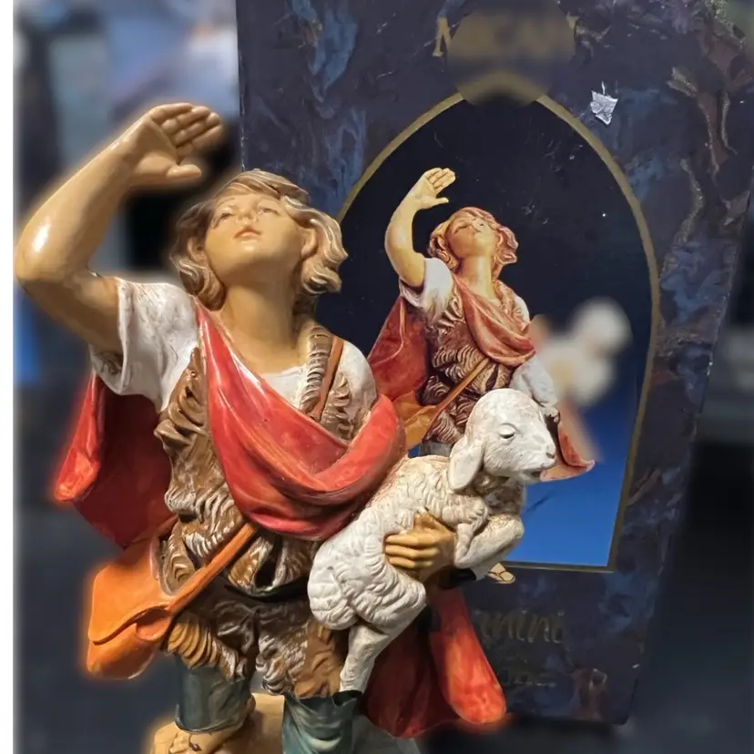 Micah- Vintage Fontanini Heirloom Collection Religious/Nativity figure, hand-painted resin. Bagni di Lucca, Italy , Original Box