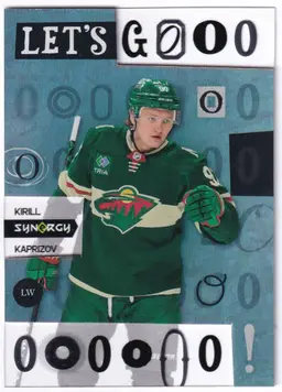 2023-24 Synergy Let's Goooo #LG4 Kirill Kaprizov Minnesota Wild Hockey Card