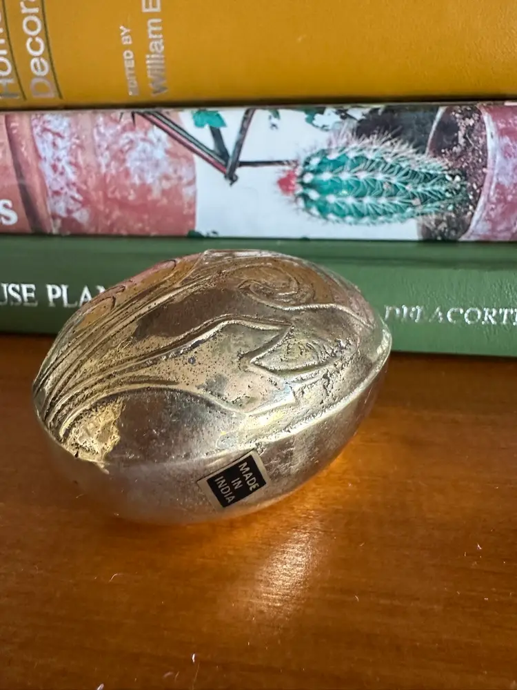 Vintage Brass Egg