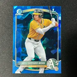 Shotaro Morii 2025 Bowman Chrome Sapphire 1st Athletics