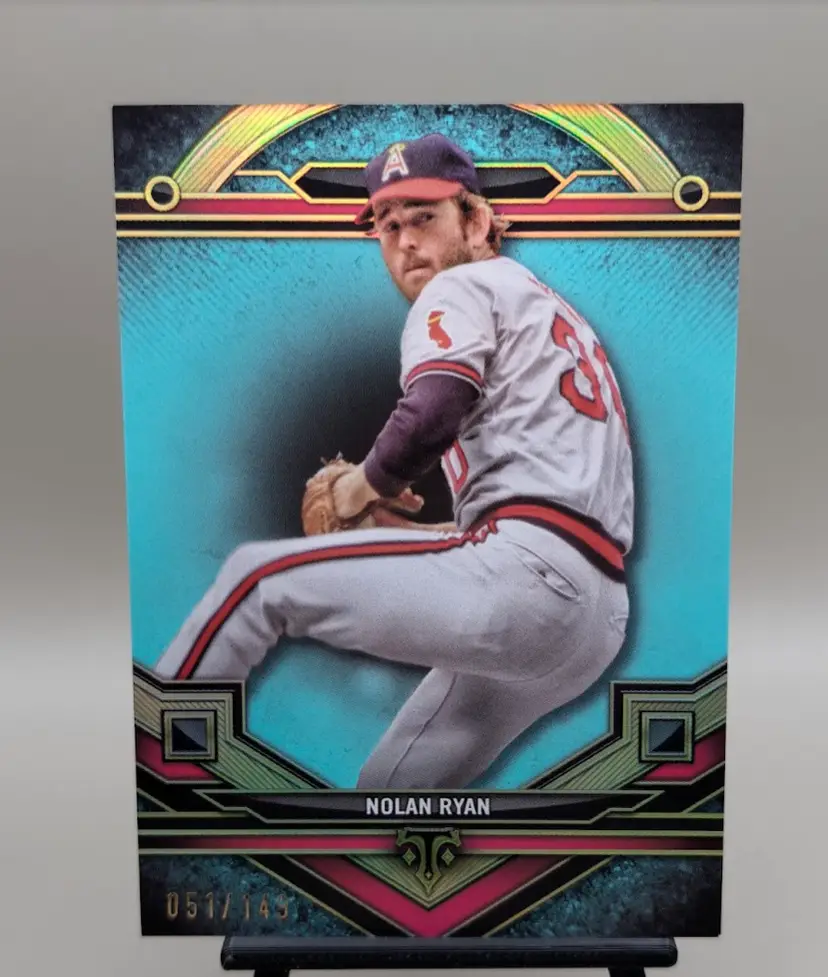 Nolan Ryan #/149 2024 Topps Triple Threads Aquamarine #25 - California Angels - (152-452)