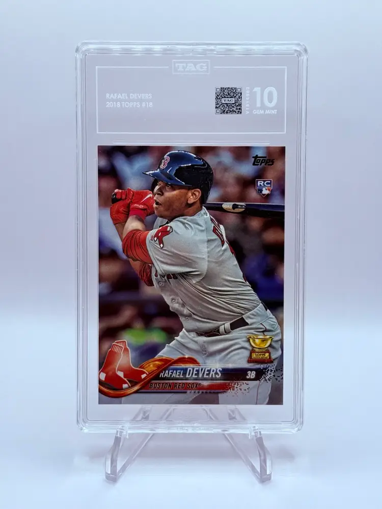 2018 Topps Gold Cup Rookie Rafael Devers #18 RC TAG 10 GEM MINT  Boston Red Sox