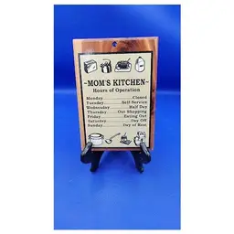vintage wooden plaque kitchen decoration