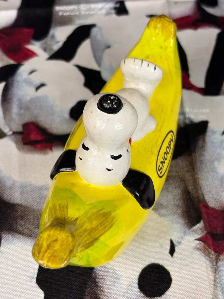 Vintage Snoopy Banana Bank with Stopper