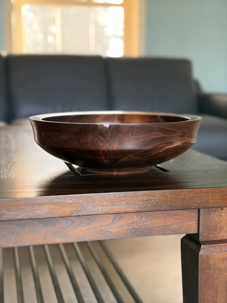 Black Walnut Crotch Bowl - #2566