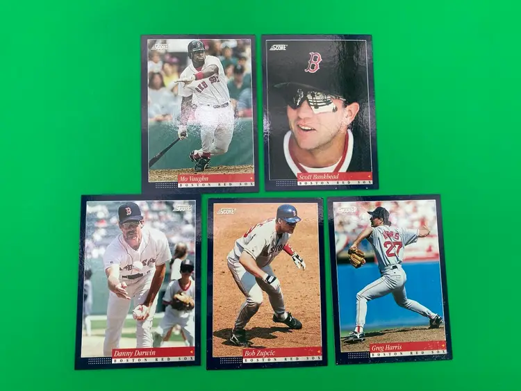 Score 1994 MLB Boston Red Sox Lot of 15 Different Trading Cards