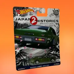 Hot Wheels 2018 Japan Historics 2 Nissan Laurel 2000 SGX Green, see description