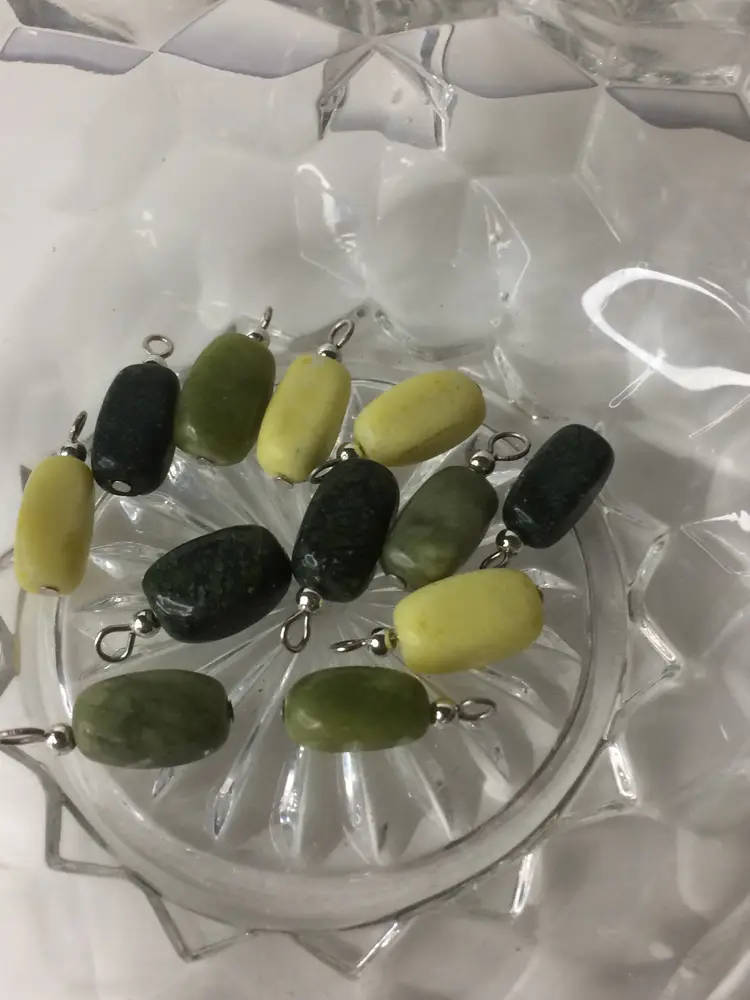 #01 Gemstone Charm Beads  0.7 oz. Great for crafting or making jewelry!