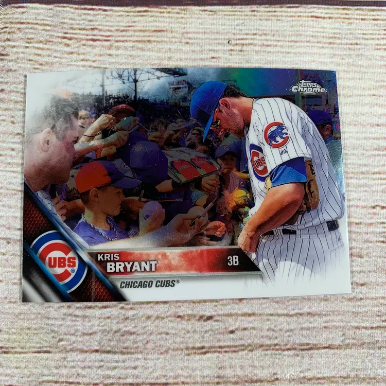 2016 Topps Chrome Refractor Image Variation KRIS BRYANT #50