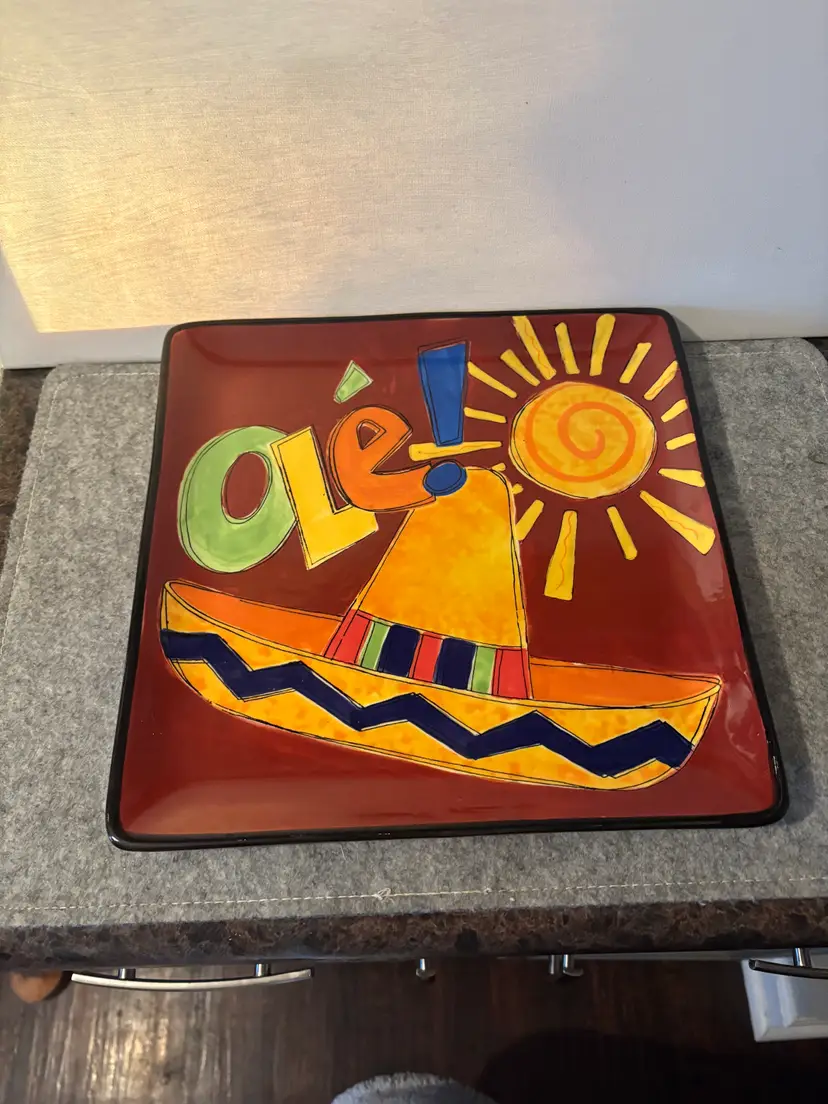 Certified International Sombrero Ole 11x 11 " Platter  # 3193