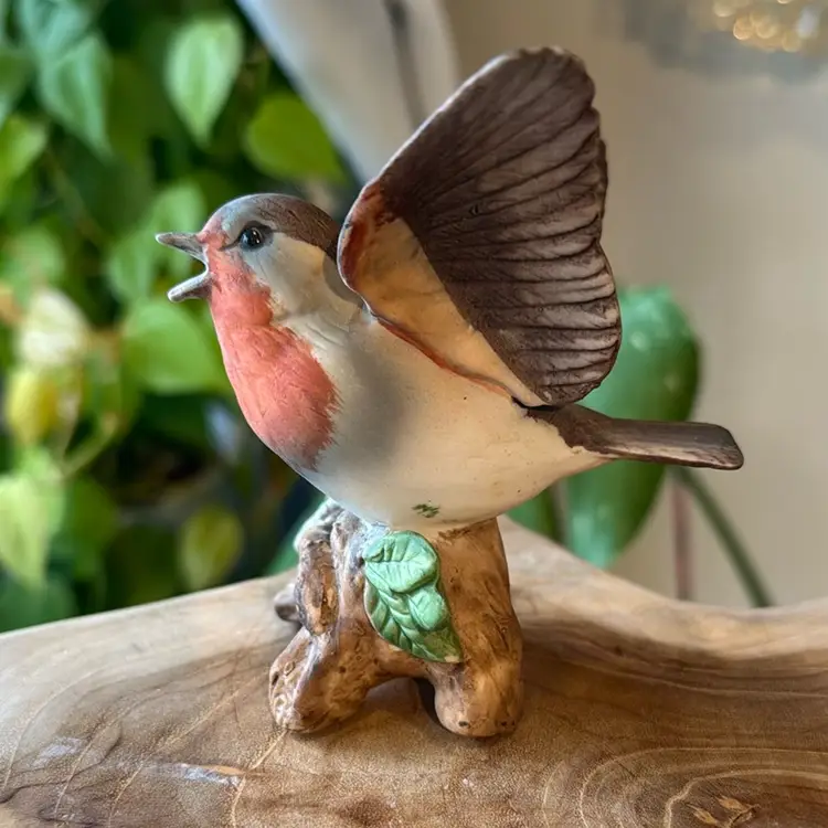 Vintage Porcelain Robin