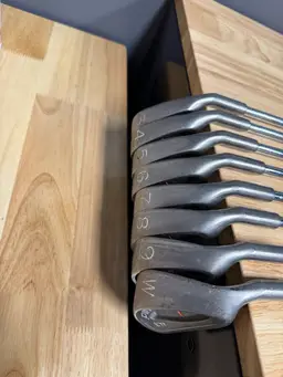 Beautiful Set Of Vintage Ping EYE Orange Dot All Original 3-pw