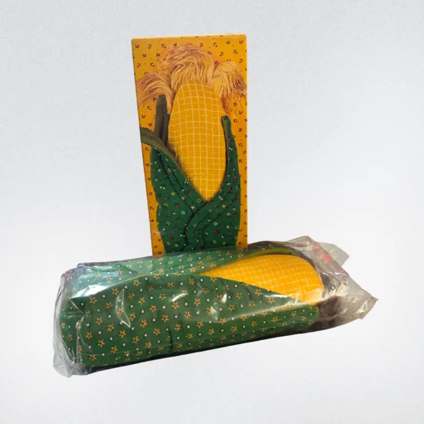 Avon Calico Garden Fabric Pomander Corn With Fernerie Fragrance