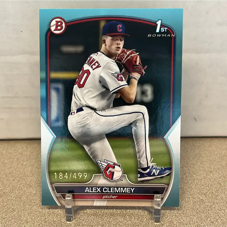 Alex Clemmey - 1st 184/499 Sky Blue 2023 Bowman Draft Cleveland Guardians