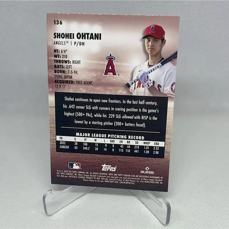 2023 topps stadium club shohei ohtani Dodgers 