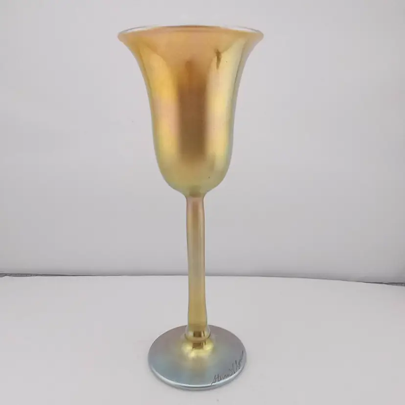 Steven Correia artist's proof irridescent goblet