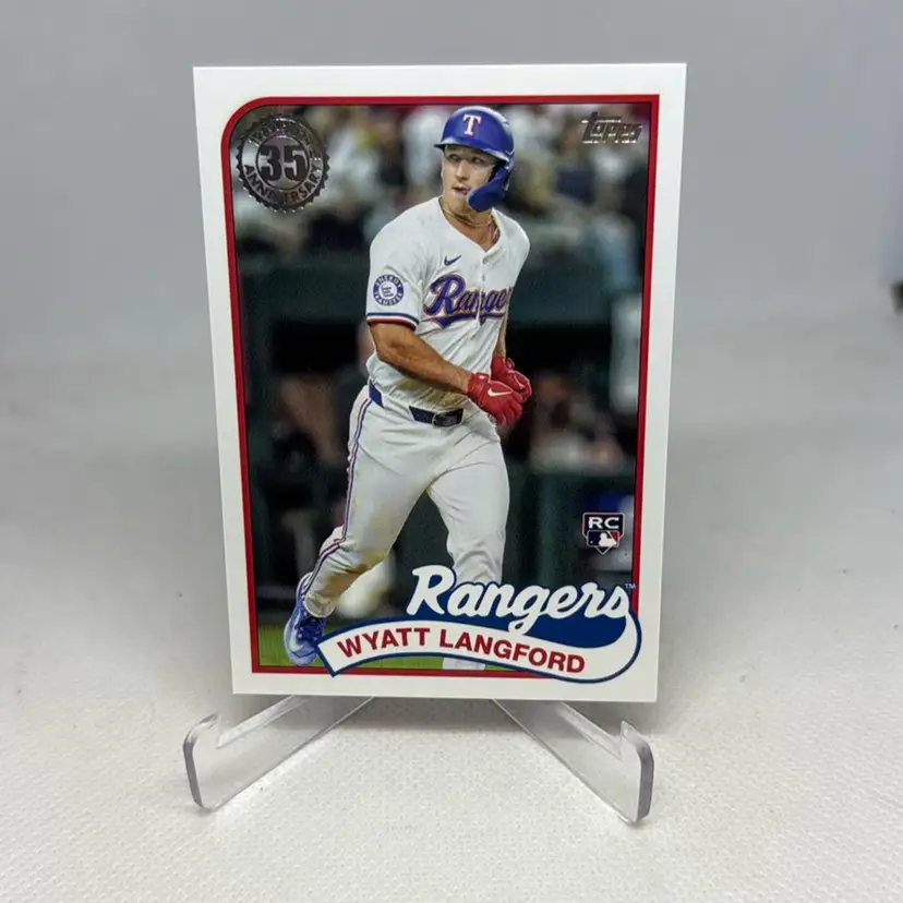 2024 Topps Update Wyatt Langford 1989 35th Anniversary [RC] #89US-36 Rangers