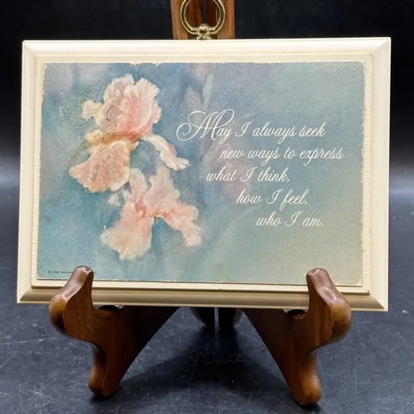 1983 Hallmark 4x6 Plaque “May i always Express New Ways”