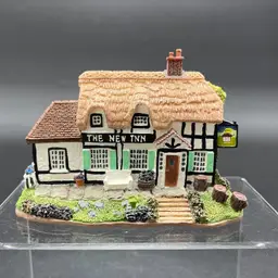Elgate The New Inn Miniature English Village Building Hotel VTG Thatched Roof
