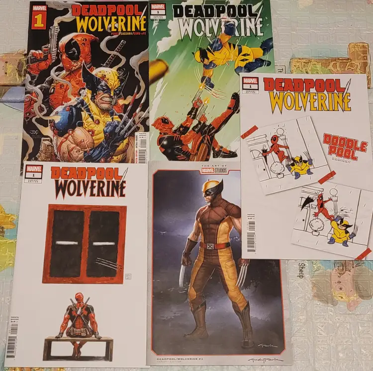 Deadpool / Wolverine # 1 2025 Marvel Comics MCU Variant Lot of 5 1st Prints