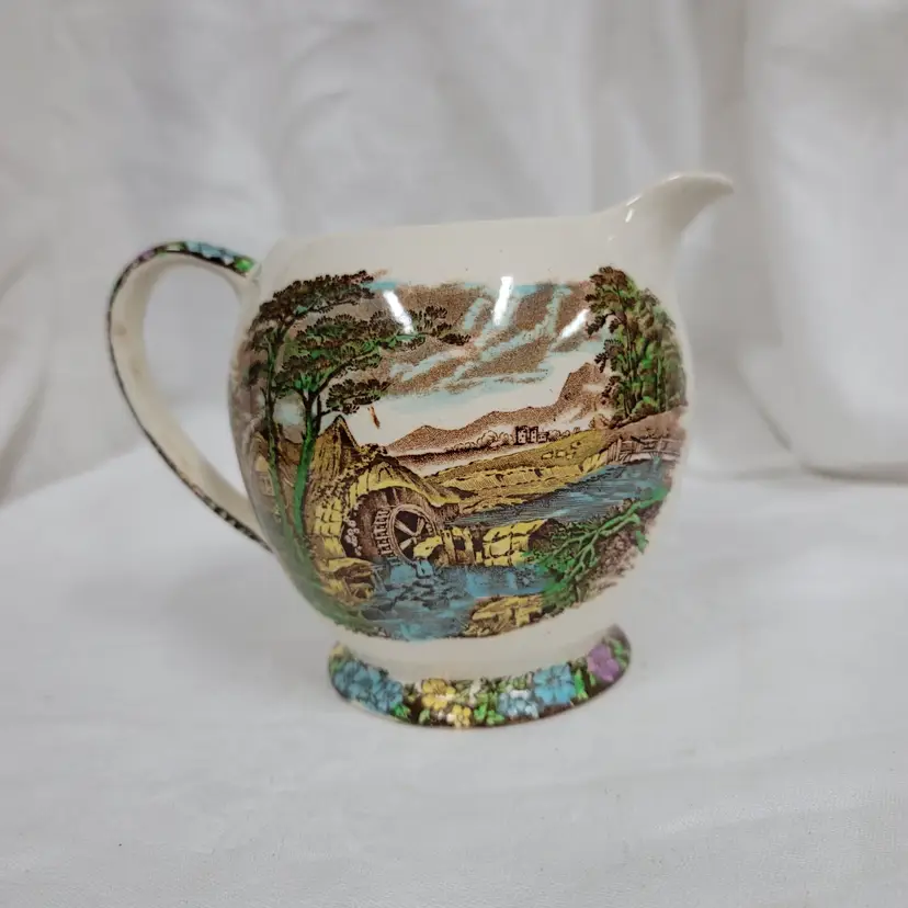 Vintage Sadler "The Old Mill" Milk Pitcher