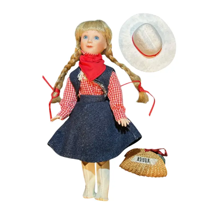 Cynthia Woodie 1991 Lisa Heritage Bisque Porcelain Heritage Vacation Doll In Box