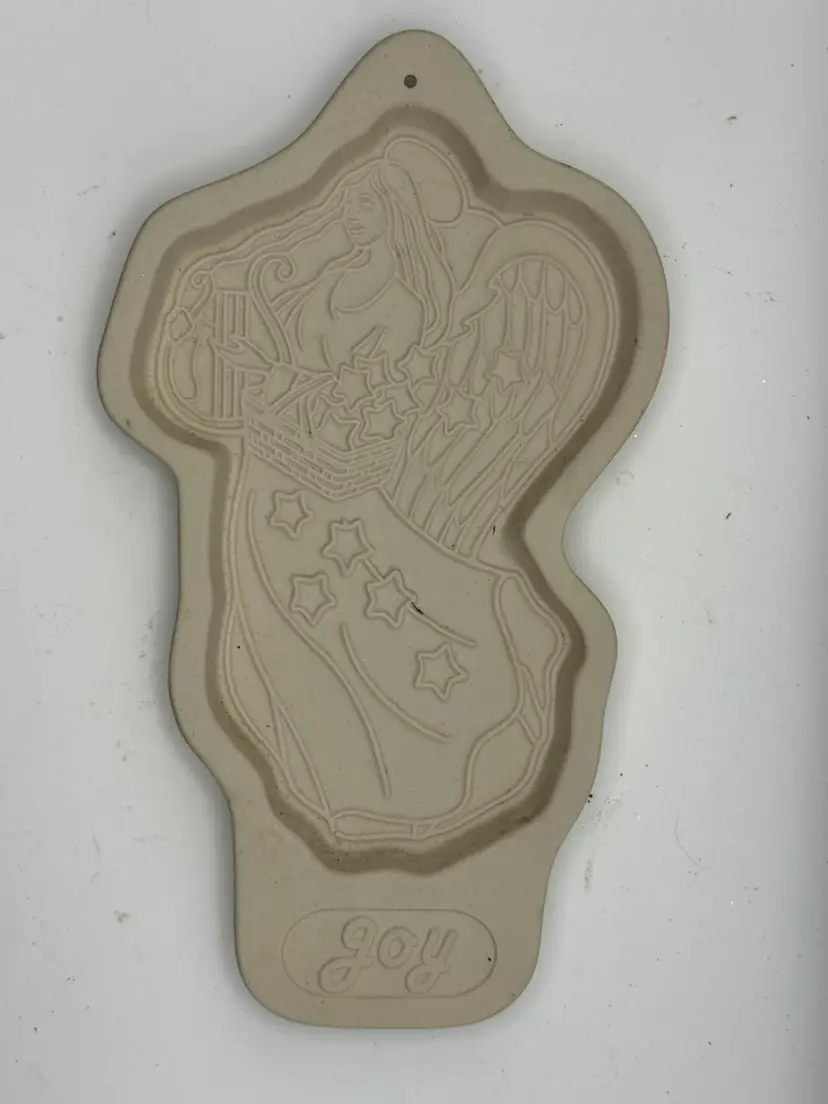 Set Of 4 Vintage Longaberger Cookie Molds - Joy 1996 8.5”L; Love 1995 7.5”L; Hope 1994 8.5”L; Peace 1993 7.5”L