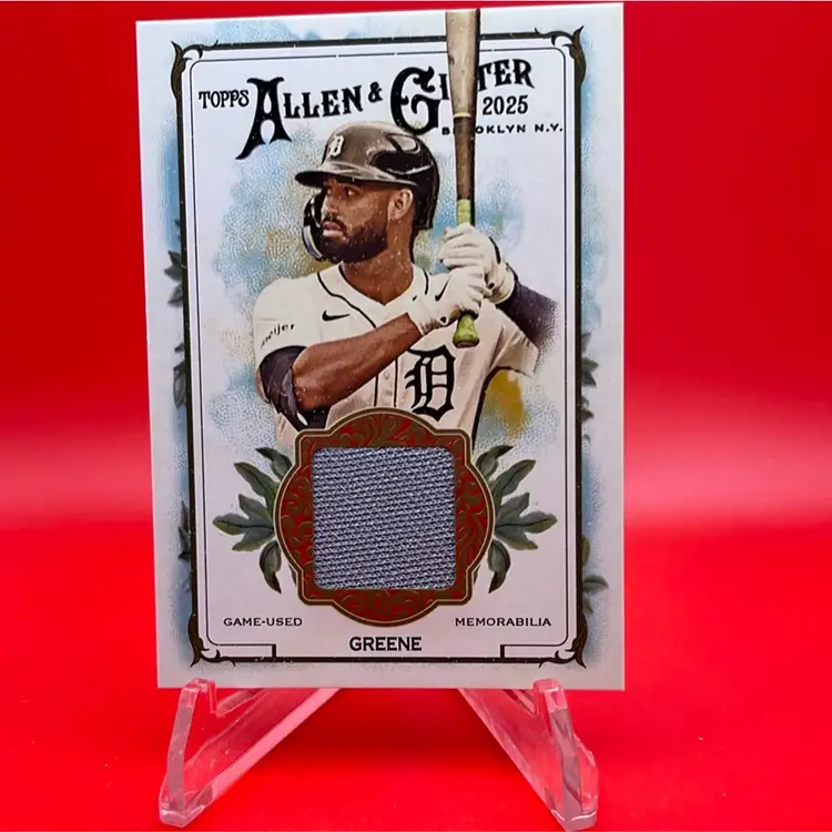 Riley Greene 2025 Topps Allen & Ginter Full Size Relic Detroit Tigers
