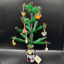 Midwest Cannon Falls Milk Can Farmhouse Christmas Tree And Mini Farm Animal Ornaments Tree 12” Ornaments 1” No Noted Flaws Stickered
