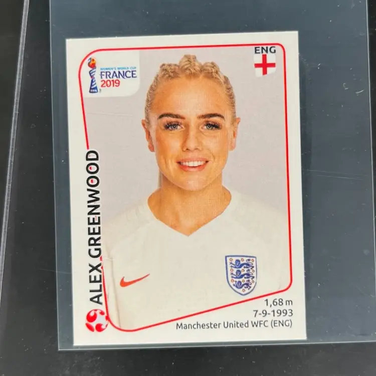 Alex Greenwood 2019 Panini Women’s World Cup Sticker England Soccer Card